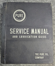 Manual de servicio y guía de lubricación Pure Oil Company 1948 documentos años 40 50 segunda mano  Embacar hacia Mexico