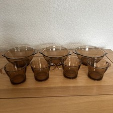 Vintage duralex smoked for sale  WAKEFIELD