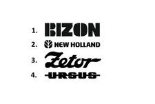 Sticker, aufkleber, decal  BIZON NEW HOLLAND ZETOR URSUS - 50 70 100 cm na sprzedaż  PL