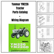 Używany, Yanmar YM226 Części ciągnika Ręczne okablowanie elektryczne SCHEMAT PDF na sprzedaż Używany, Yanmar YM226 Części ciągnika Ręczne okablowanie elektryczne SCHEMAT PDF na sprzedaż  PL