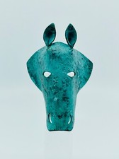 Usado, Broche/pino vintage máscara cabeça de cavalo equestre ~ assinado pelo artista ~ Garrett 1993 comprar usado  Enviando para Brazil