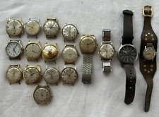 LOTE DE RELÓGIOS DE COLECIONADOR ~ Vintage 17 relógios de pulso TIMEX peças de reparo não testadas comprar usado  Enviando para Brazil