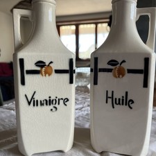 Huilier vinaigrier faïence d'occasion  Benfeld