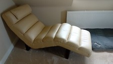Leather chaise lounge for sale  NORWICH