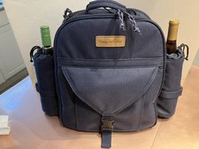 Serviço de mochila isolada para vinho e piquenique HARRY & DAVID para 4 pratos copos etc. comprar usado  Enviando para Brazil