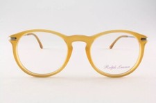 Autêntico Polo Ralph Lauren 2063-P 5275 47mm armação de óculos prata âmbar Itália comprar usado  Enviando para Brazil
