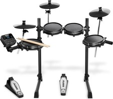 Conjunto de bateria eletrônica Alesis Turbo malha com amplificador fones de ouvido e trono de bateria silencioso comprar usado  Enviando para Brazil