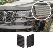 Capa de limpeza para farol dianteiro para Jeep Grand Cherokee 2017+ fibra de carbono comprar usado  Enviando para Brazil