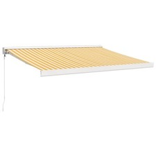 Zwijana markiza, żółto-biała, 3x2,5 m, tkanina i aluminium na sprzedaż  PL