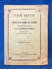 Ambrogio Gherini, Vade Mecum per le ferite d'arma da fuoco. Medicina Storia 1866, usado comprar usado  Enviando para Brazil