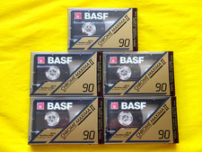 5x BASF Chrome Maxima II 90 Cassette Tapes 1991 + OVP + SEALED +, usado comprar usado  Enviando para Brazil