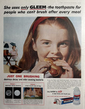 1959 gleem toothpaste for sale  Oak Forest