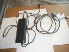 Cabo de fonte de alimentação gorda oficial Microsoft Xbox 360 adaptador de tijolo cabo hd av comprar usado  Enviando para Brazil