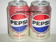2025 Reino Unido pepsi cola sabor creme 2 latas PEPSI conjunto 330ml vazio comprar usado  Enviando para Brazil