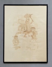 Dessin kanak encre d'occasion  Artigues-près-Bordeaux