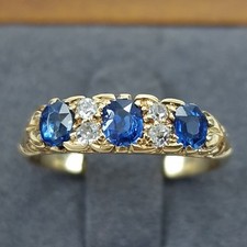 18ct gold sapphire for sale  SNODLAND