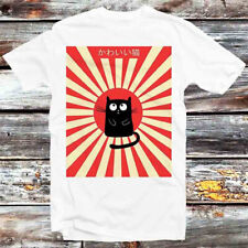 Camiseta Kawaii Maneki Neko Cat Kuro Japão Sol Nascente B1188 comprar usado  Enviando para Brazil
