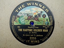 H COVE & T JACKSON - The Ragtime Soldier Man / Ragtime Cowboy Joe 78 rpm disc, usado comprar usado  Enviando para Brazil