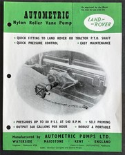 Land rover autometric for sale  LEICESTER