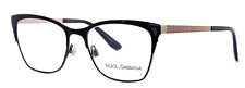 Armações de óculos femininas pretas Dolce & Gabbana DG1310 01 52-17-145 B:40 comprar usado  Enviando para Brazil