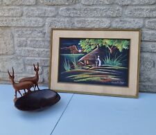 Beautiful framed african for sale  TRURO