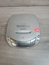 CD player vintage Sony D-F411 rádio FM/AM Discman ESP2 Groove - Testado , usado comprar usado  Enviando para Brazil