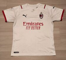 Camiseta deportiva de fútbol visitante Puma AC MILAN Italia 2021/2022 crema marfil talla mediana  segunda mano  Embacar hacia Argentina