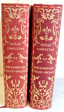 OBRAS COMPLETAS (Hardcover) by RAMON DEL VALLE INCLAN 1952 2nd. Ed., Two volumes comprar usado  Enviando para Brazil