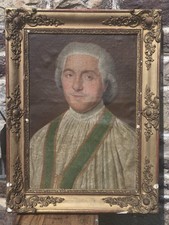 Ancien portrait huile d'occasion  Plélan-le-Grand