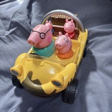 Świnka Peppa żółty muzyczny samochód z figurkami rodzinnymi na sprzedaż  Wysyłka do Poland