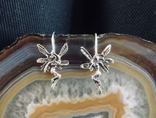Pendientes Fairy Dropper De Plata 925 Ángel Celta Mágico Mítico Pan Tinkerbell. comprar usado  Enviando para Brazil