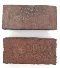 Weir & Columbus Kansas pavimentadora de tijolos sólidos girassol rua estrada arquitetura par comprar usado  Enviando para Brazil