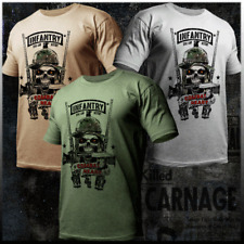 Camiseta de infantaria militar grunhido combate veterano 11B morteiro faca atirador camiseta, usado comprar usado  Enviando para Brazil