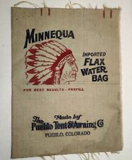 Antigo Minnequa Amostra 1970 Saco de Água tenda pueblo não costurado e toldo Colorado comprar usado  Enviando para Brazil