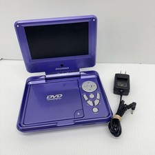 DVD player portátil Sylvania SDVD7027-C roxo testado com 110 cabo de alimentação giratório comprar usado  Enviando para Brazil