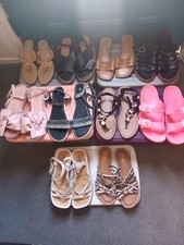 Lote atacado de sandálias femininas horário de verão tamanhos 8,9,10 comprar usado  Enviando para Brazil