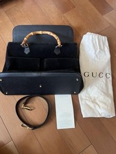 Bolsa de ombro Gucci 2 vias couro preto usada comprar usado  Enviando para Brazil