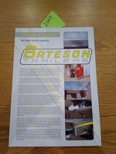 Bateson trailer flatbed for sale  WHITCHURCH