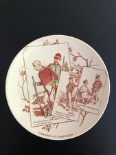 Ancienne assiette sérigraphi� d'occasion  Sillé-le-Guillaume