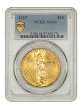 Usado, 1927 $20 Ouro St Gaudens PCGS 66 Frete Grátis Seguro Apenas EUA (48) comprar usado  Enviando para Brazil