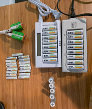 aaa 8 charger battery aa x for sale  Scarsdale