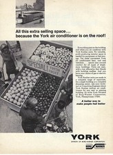 1968 York Ar Aquecimento e Ar Condicionado Borg Warner Venda Antigo Impressão Anúncio/Pôster comprar usado  Enviando para Brazil
