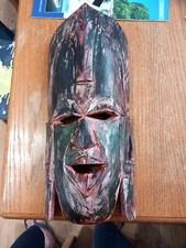 Wooden masks...wooden wall for sale  TONBRIDGE