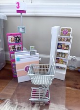 Boneca Barbie Super Mercado Mercearia Check Out Carrinho de Compras Jogo de Comida Conjunto de Brincadeiras  comprar usado  Enviando para Brazil