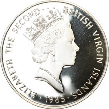 [#853014] Moneta, BRYTYJSKIE WYSPY DZIEWICZE, Elizabeth II, 20 Dollars, 1985, Fr na sprzedaż  Wysyłka do Poland