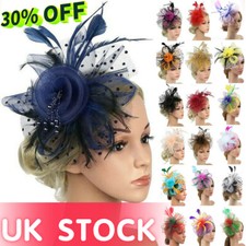 Feather hair fascinator for sale  UK