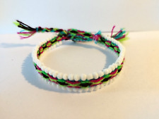Pulseira de lã peruana da amizade tecido feito à mão étnica andina frisada ajustável comprar usado  Enviando para Brazil