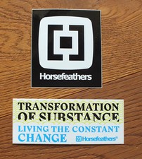 Sticker adesivi horsefeathers usato  Spedire a Italy