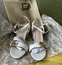 Ladiesgucci white heeled for sale  DERBY