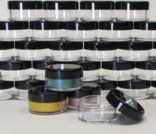 Frascos cosméticos de plástico recipientes labiais de beleza vazios tampas pretas 10 gramas ml (25) 5068 comprar usado  Enviando para Brazil